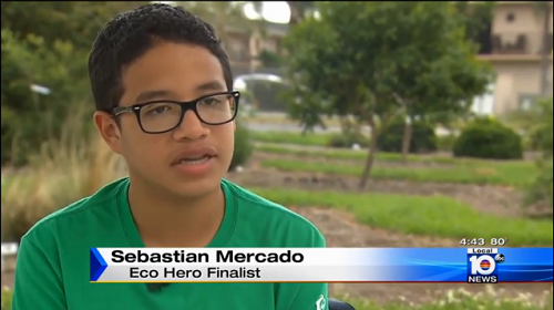 Sebastian Mercado, Eco-Hero Challenge Finalist