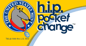 site logo: H.I.P. Pocket Change